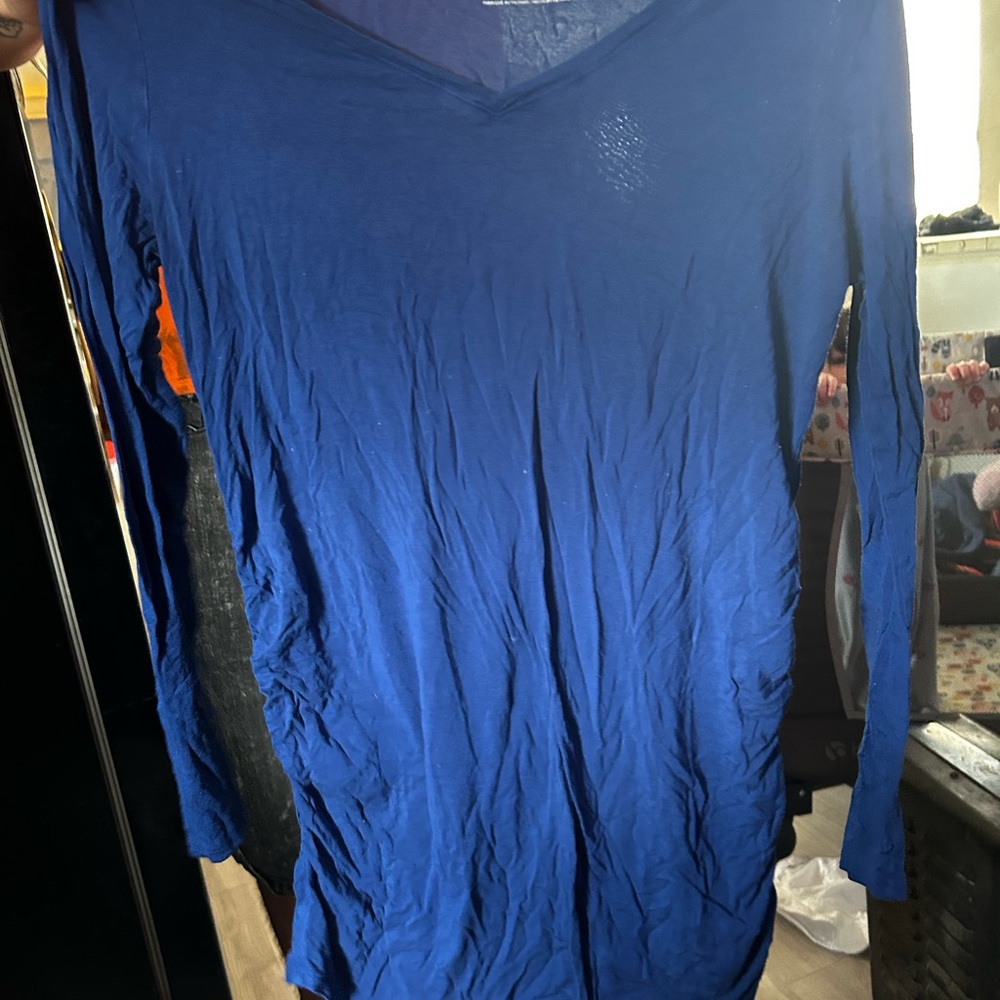 Vibrant Blue Long Sleeve Top